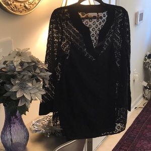Pretty in black lace! By Liz Claiborne  Sz L. NWOT